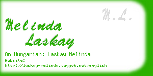 melinda laskay business card